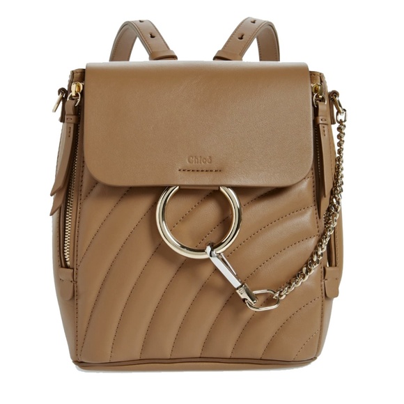 chloe faye quilted backpack